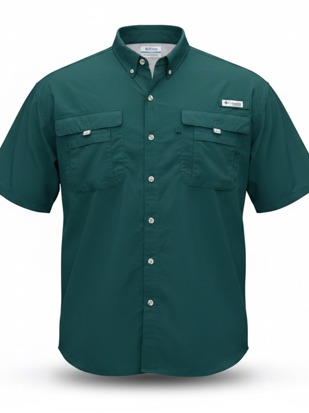 Columbia PFG 5X Fishing Shirt Omni Shade Vented Green Big & Tall